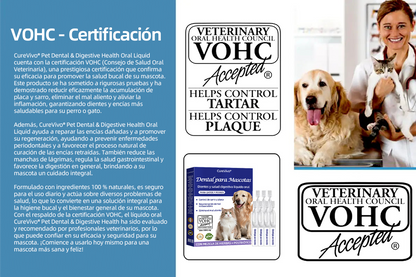 [Tienda oficial] 𝐂𝐮𝐫𝐞𝐕𝐢𝐯𝐨® Líquido bucal para la salud dental y digestiva de mascotas: refresca el aliento, elimina el sarro, favorece la regeneración de las encías y estabiliza los diente🔴
