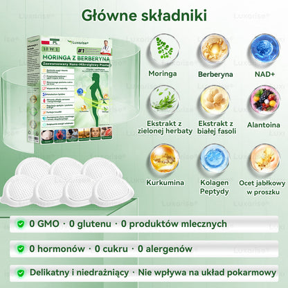 Oficjalny sklep| 👩‍⚕️𝗟𝘂𝘅𝗮𝗿𝗶𝘀𝗲® MORINGA Z BERBERYNA 10W1 Zaawansowany Nano-Mikroigłowy Plaster (Stosować raz na dobę, zauważalne efekty w ciągu 7 dni) ✅ Otyłość, cukrzyca, bezdech senny oraz schorzenia stawó💥
